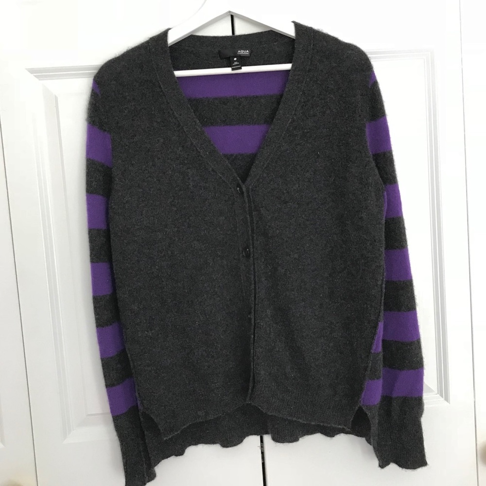 Aqua 100% Cashmere Cardigan. Size: M